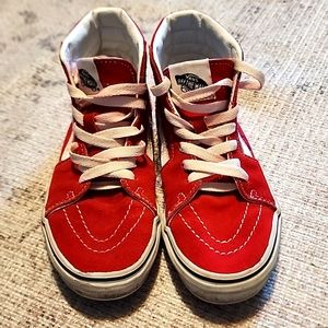 Red high top vans